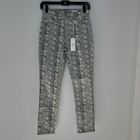 AG Mari in Silk Python Ivory Dust/Dark Algae - Picture 5 of 6